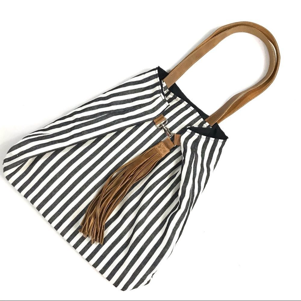 NOONDAY COLLECTION Canvas & Leather Tote